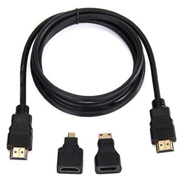 3-In-1 High-Speed Hdmi To Hdmi 1.5m Cable
