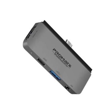 Promate Ultra-Fast Multiport USB-C Hub with 100W Power Delivery